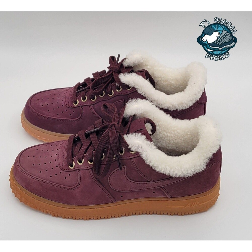 Nike AF1 Air Force 1 Premium Burgundy Crush Mens size 8 or Womens size 9.5